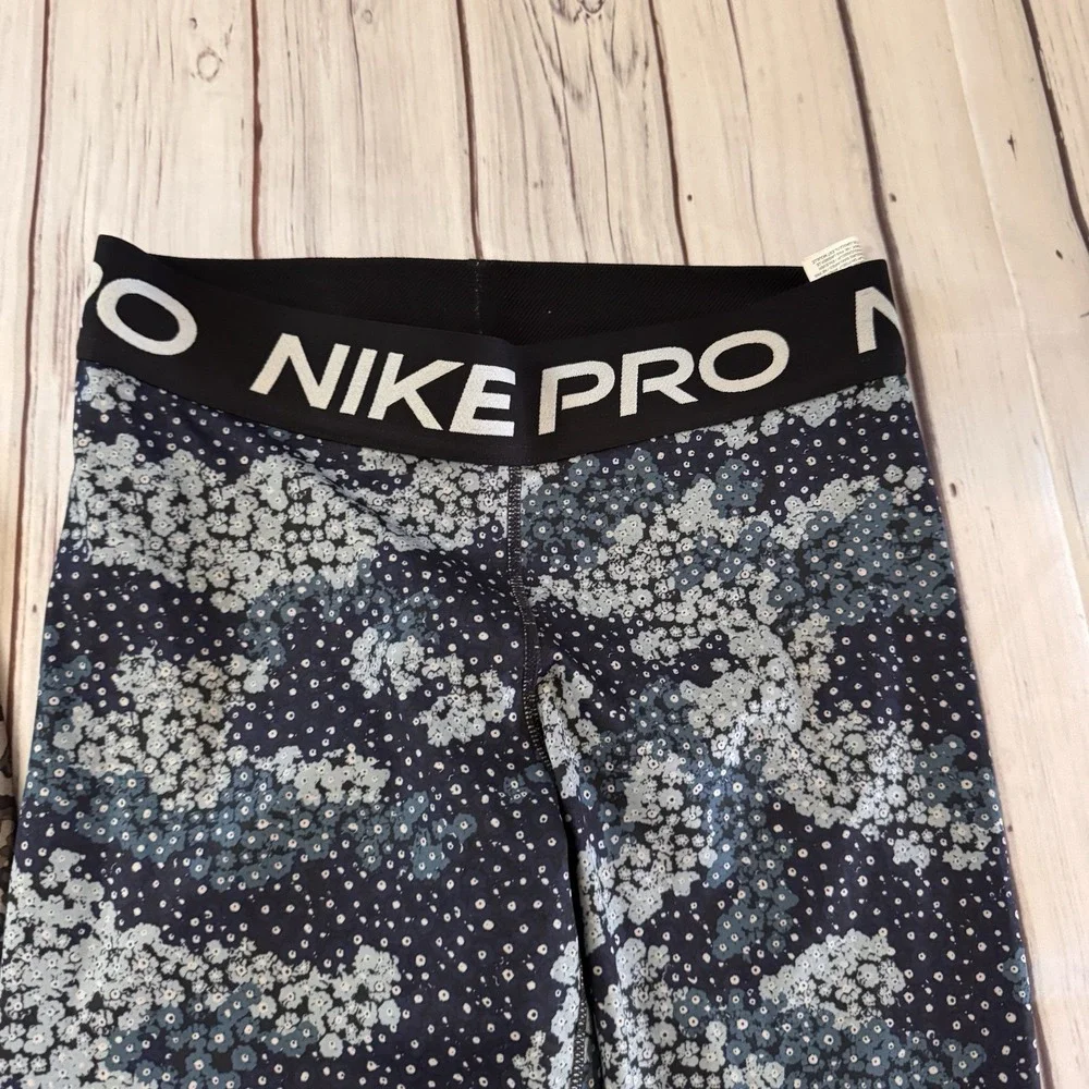 Nike Pro Dri-Fit Compression Leggings‎ Lot 2 M Floral & Camo Athletic Gym